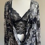 Foreign Exchange Floral Lace Women Long Sleeve Top Size L Photo 0