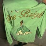 Disney Spirit Jersey Rare Light Green Tiana Glitter Crown Spirit Jersey Size XL Photo 3