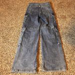 Indigo Dreams Women's‎ Blue Denim Wide Leg High Rise Cargo Jeans Size 7 Photo 6