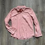 VTG Classic Blues Womens M Button Down Shirt Light Jacket Cottage Core Western Pink Size M Photo 0