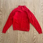 Pendleton  Red Mock Neck Cotton Sweater Womens Small Petite Photo 2