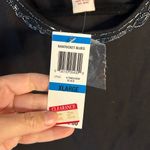 JM Collection Women's Black Embellished Short Sleeve Top | Sz XL Photo 3