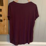 Emory park  Deep Purple Short Sleeve Top Photo 4