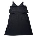 Ralph Lauren Lauren Dress Womens Large Sleeveless V Neck Midi Pockets Layered Photo 0