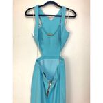 Maria Bianca Nero Backless Stretch Woven Cutout Gown Photo 5