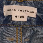 Good American 90s Duster Straight Leg Jeans Blue Distressed Pockets 6 / 28 New Photo 9