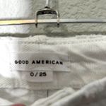 Good American  Good Girlfriend Ripped High Waist Ankle Jeans Size 0 Photo 4