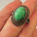 Copper tone green ring Brown Photo 0