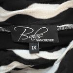 Babs Vancouver Shirt Womens 1X Black White Solid Stripe Tunic Artsy Lagenlook‎ Photo 5