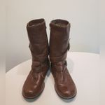 Kensie Brown Leather Boots Size 8 Photo 1