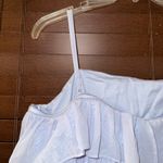 Anthropologie NWT $348  x BHLDN Cami Strapless Tiered Chiffon Lace Midi Dress XL Photo 10