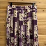 Vintage Lacy After Noon Size Medium Purple Floral Lace Patchwork Maxi Skirt Photo 7