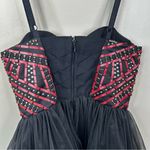 Alice + Olivia Audrie Embellished Beaded Tulle Skirt Mini Dress Womens 4 Photo 5