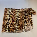 NWOT‎ women’s orange yellow brown leopard print stretch swim cover up summer Size undefined Photo 0