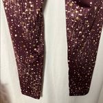 Aerie Chill Play Move Starry Burgundy Leggings Size Large Photo 7