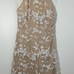 Charlotte Russe  Y2K Mesh Appliqué Halter Dress Fairycore Size XS Photo 0