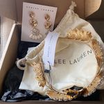 Gold bridal crown and matching earrings Photo 1