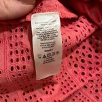 Loft  coral eyelet peplum blouse size small Photo 6