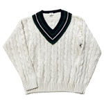 Gap Vintage  Sweater Cable Knit Tennis Lacrosse 90s Old Money Preppy Size M Photo 0