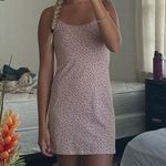 Brandy Melville Pink Floral Slip Dress Photo 0