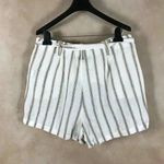 1. State  Linen Blend Striped Shorts, 12 Photo 6
