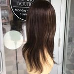 Human hair with bangs brown mix earth tones New Photo 5