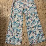 Lilly Pulitzer  rare lighthouse wide leg beach pants med Photo 5
