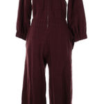ZARA  Brown Knit Jumpsuit With Pockets - M Photo 0