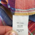 J CREW Womens Button down Shirt Sz Medium Boy fit Plaid Preppy Bohemian Western Photo 9