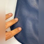 Elaine Turner  Blue Leather Hobo Braided Shoulder Bag Gold Hardware VGUC Photo 10