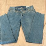 Two by Vince Camuto sz27 jeweled light wash jeans some jewels missing GUC Blue Size 27 Photo 1