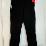 Spanx Pants Black White Piping High Rise Ankle Perfect Pant Small NWT Photo 2