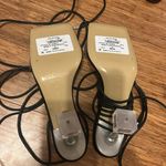 Mach & Mach  Crystal Square Vinyl & Leather Sandal size 37 Photo 4