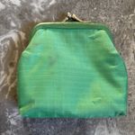 Vintage Jordache Green Nylon Coin Purse Pouch Snap Top Wallet 80s 90s Retro Photo 1
