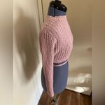 Debut Pink Ribbed Knit Sweater M/L Photo 3