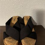 Lucky Brand  Black Wedges with Cork-Style Heel Photo 4