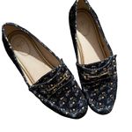 CAbi  Women's Carnaby Floral Velvet Horsebit Blue and Yellow Loafers Photo 4