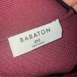 Babaton  ARITZIA Criss Cross Ribbed Sculpt Knit Maroon Purple Tank Top XXS Photo 2