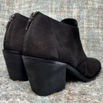 Eileen Fisher Ember Leather Block Heel Ankle Boots in Black Tumbled Nubuck Photo 3