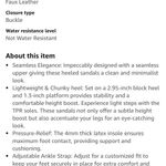 Dream Paris Dream Pairs Fuchsia platform Sandals size 11 NEW Photo 6