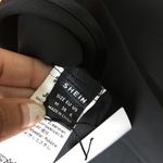 SheIn Black Mini Satin Dress NWT Photo 4