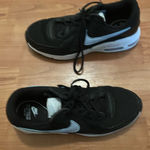 Nike Air Max Women's Shoes Size 9 Athletic Sneakers Black & Blue Swooshes Photo 0