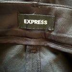 EXPRESS Womens Black High Rise Wide Leg Belted Trousers Career Pants Sz 8R Photo 7