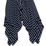 CAbi  Navy and White Asymmetrical Twirl Maxi Skirt Summer Flirty 5183 Size S Photo 3