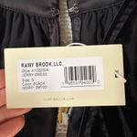 Ramy Brook NWT  Black Velvet Gerry Ruched Waist Mini Dress Sz Small Photo 7