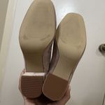 ZARA NWOB  pink velvet square toe ankle heeled boots size 36 US 6 Photo 6