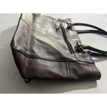 Tiganelli Chocolate Brown Black Leather Shoulder Bag Classic EUC Photo 3