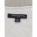 Sharagano  Womens Dress Size 8 White Stretch Sleeveless Belted Textured Maxi NEW Photo 1