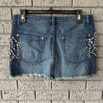 Free People NWT Shine Bright Shine Far Denim Mini Skirt Size 4 Photo 5