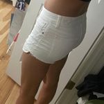 American Eagle White High Rise Shorts Photo 1
